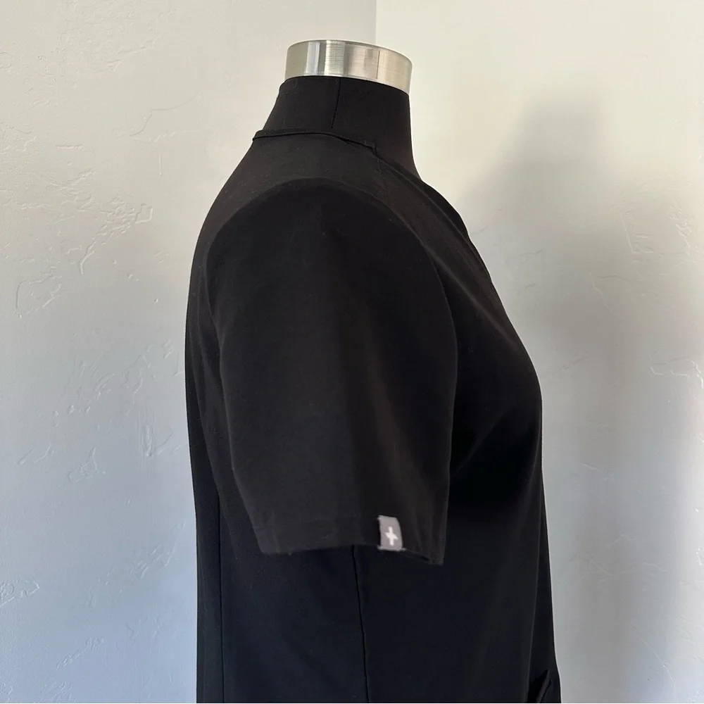 Figs Casma Three-Pocket Scrub Top Black Size S PO1601